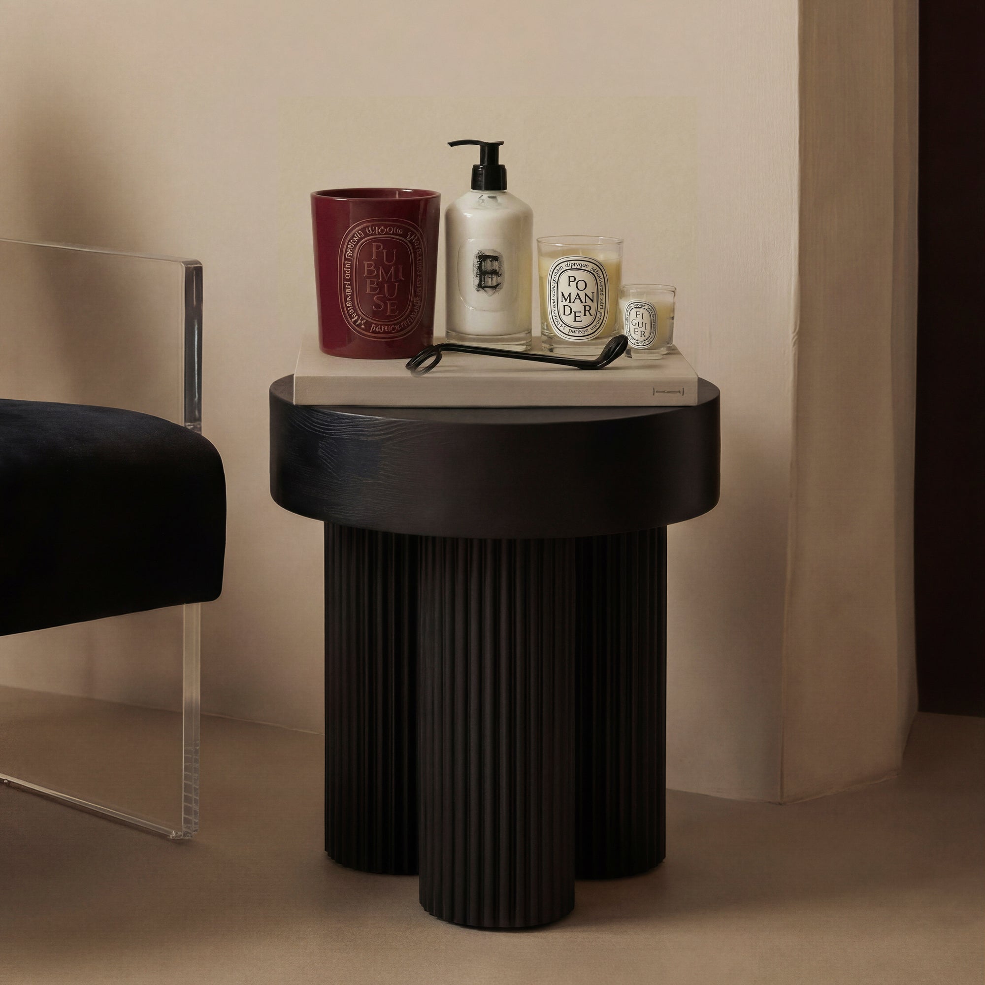 Torio Black Side Table