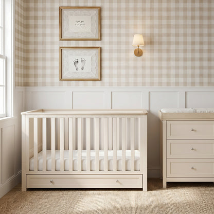 Wanderer Cot Bed Cashmere & Oak