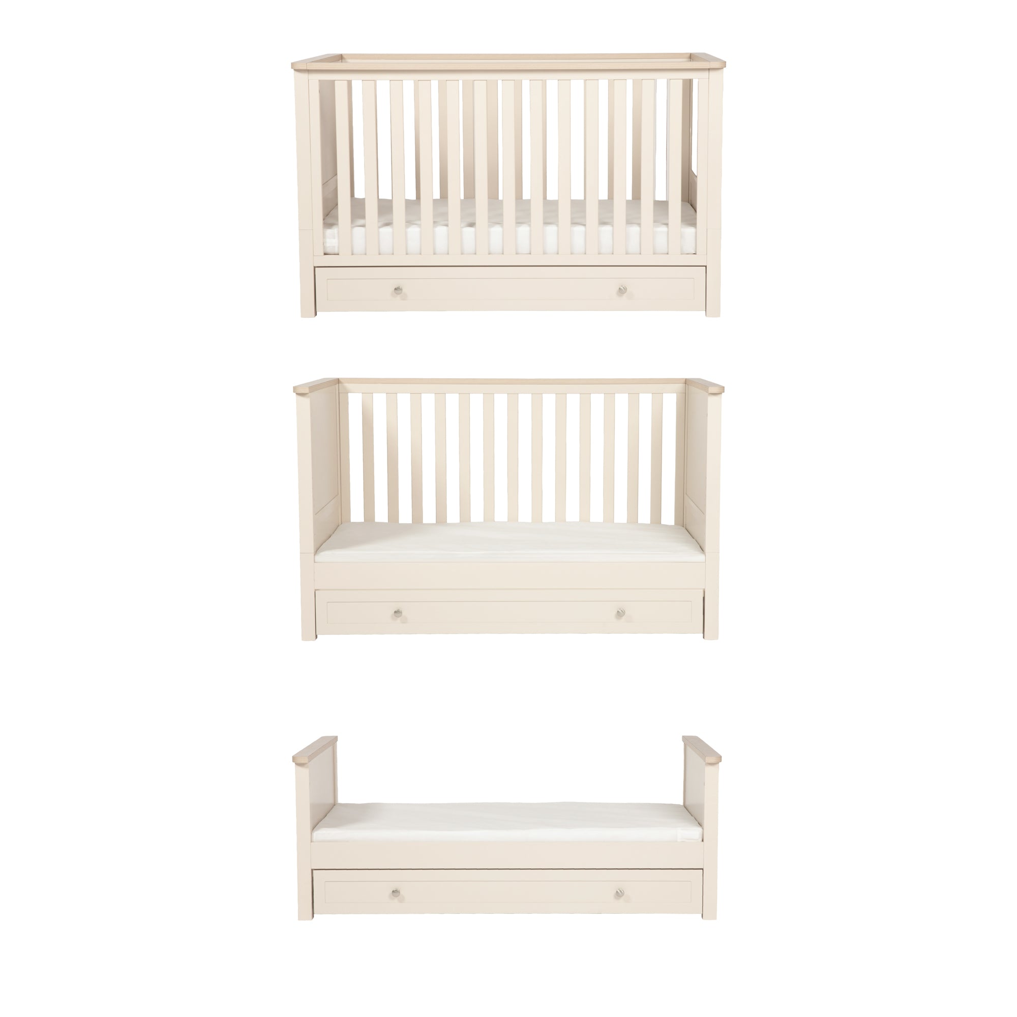 Wanderer Cot Bed Cashmere & Oak