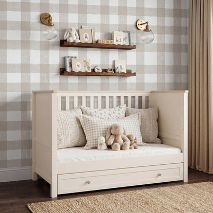 Wanderer Cot Bed Cashmere & Oak