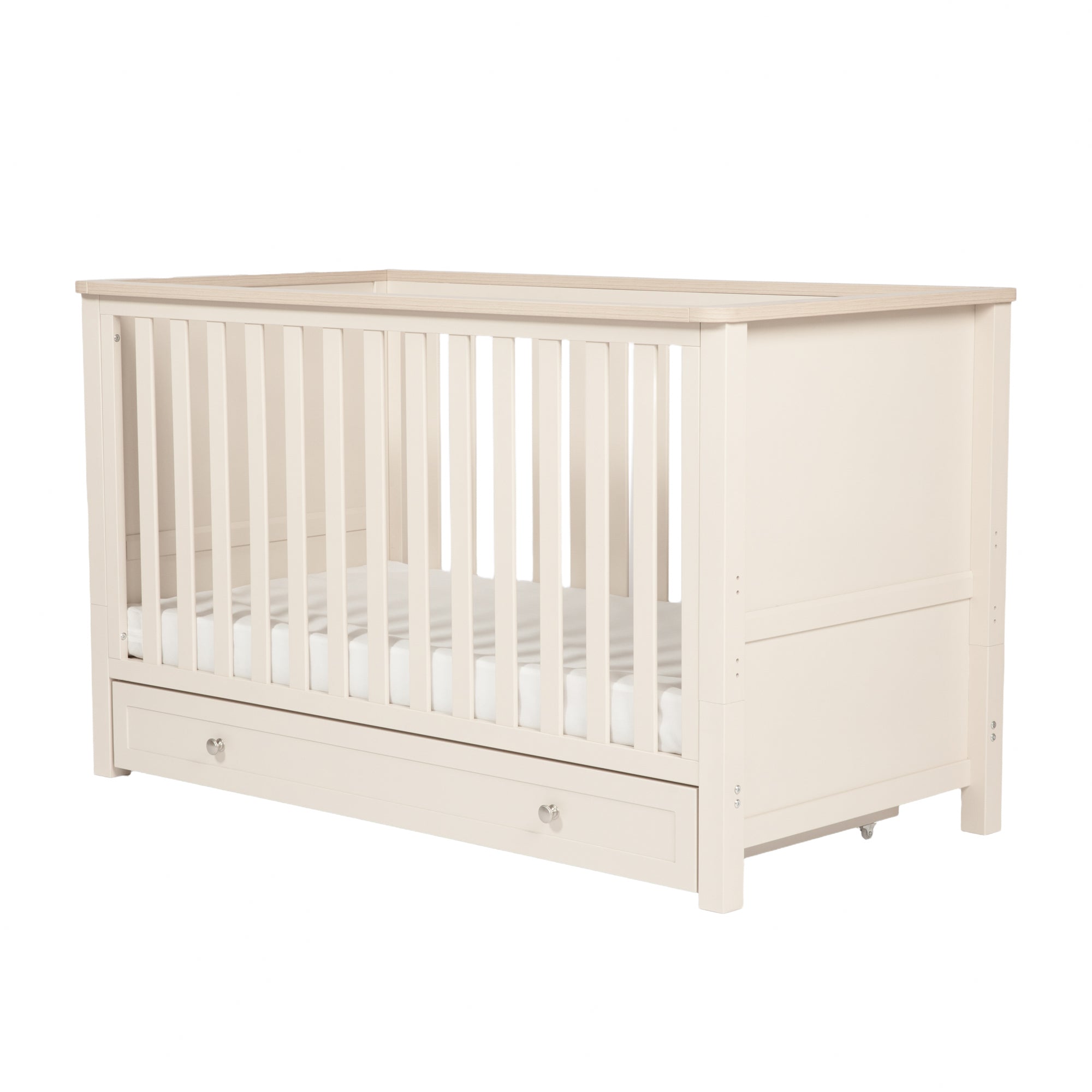 Wanderer Cot Bed Cashmere & Oak