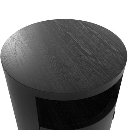 Yora Black Bedside Cabinet