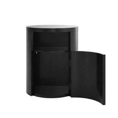 Yora Black Bedside Cabinet
