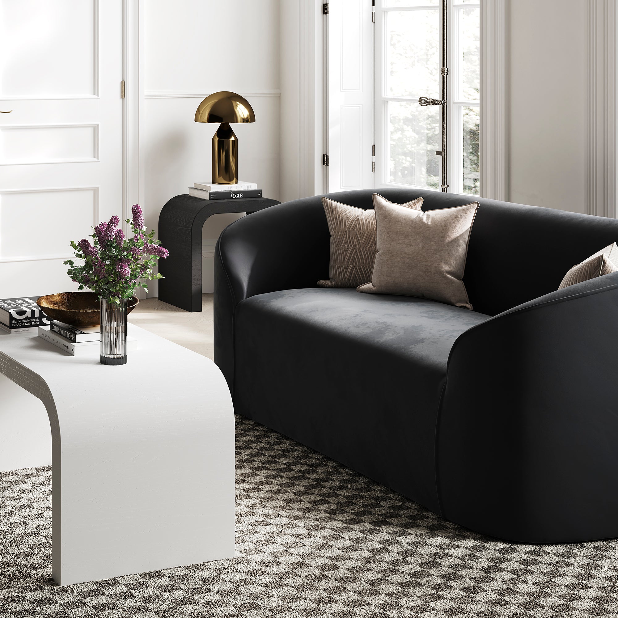 Mayfair Black Sofa